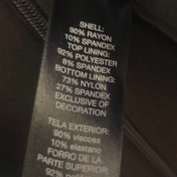 Sold - WHBM Pencil dress in black with stripes - Picture 7 of 8